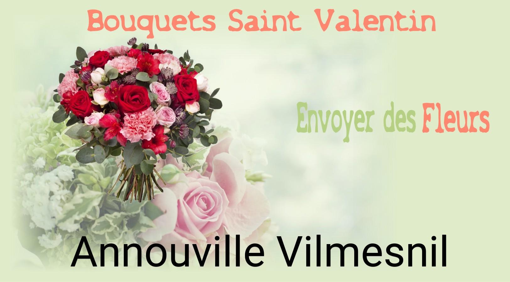 Roses de Saint-Valentin livrées à Annouville-Vilmesnil
